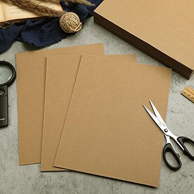 25 Chipboard Sheets 8.5 X 11 Brown Kraft Cardboard Medium Weight