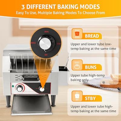 Commercial Conveyer Toaster 300pcs/h 2200W Bread Toaster Machine Bagel