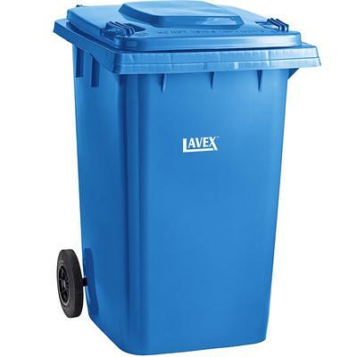 Lavex 19 Gallon Black Square Trash Can