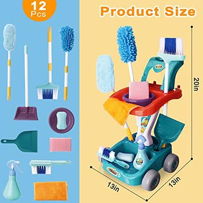 New Children Simulation Cleaning Tool Set Kids Educational Toy Play House  Mini Broom Mop Dustpan Pretend Play Sweeping Set Toys