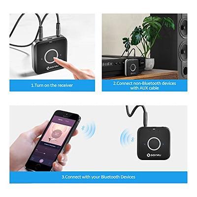 3.5mm Bluetooth Adapter, Make your Car music player wireless, Bluetooth  Aux