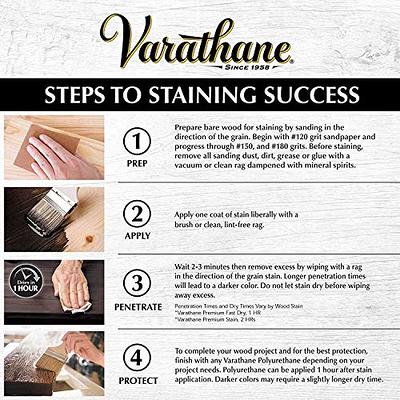 Varathane 8 oz. Ebony Premium Fast Dry Interior Wood Stain (4-Pack)