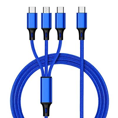 USB Multi Charging Cable 2 in1 Multiple Phone Charger Cord USB C