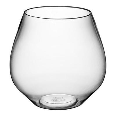 Visions 16 oz. Heavy Weight Clear Plastic Stemless Wine Glass - 64/Case