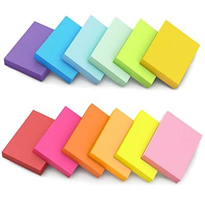 400 Sheets Post its, Sticky Notes 3x3 Inches, Bright Colors Self-Stick  Pads, Strong Adhesive Post it Notes, Clear Sticky Note Pads, Easy to Post  for