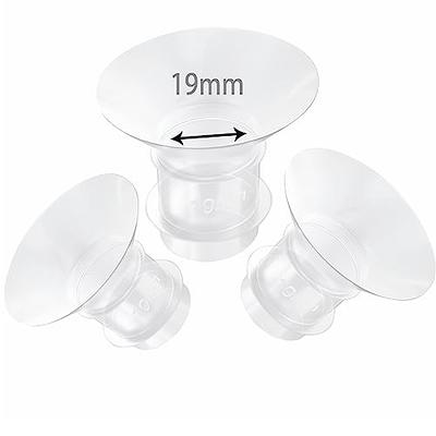 Momcozy Flange Insert 15/17/19/21mm Compatible with 24mm Flange/Shield of  Most Pumps, Insert for Momcozy/Medela/Elvie/Spectra,  Bellababy/TSRETE/Willow Breast Pump Replacement Accessories, 4PCS 