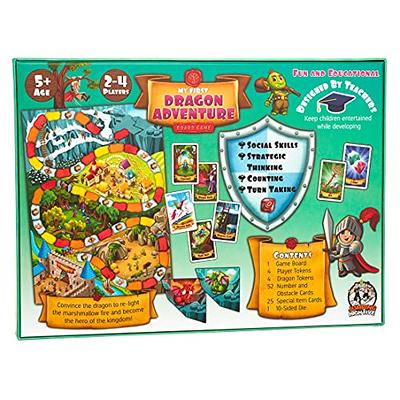 Great Dragon Race - Fantasy Board Game, Outset Media, Kids & Family Race  Start To Finish Game, 2-4 Players, Ages 8+ 