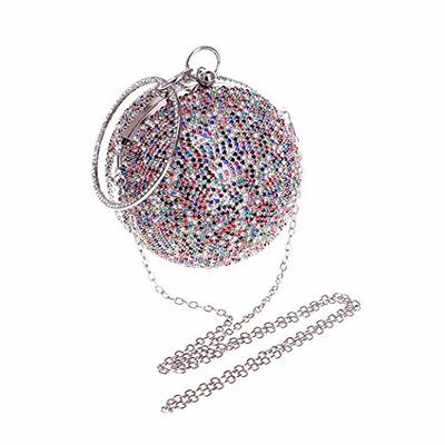 Buy Ball Shape Clutch Purse Party Handbag Rhinestone Ring Handle