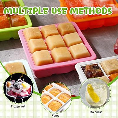 6 Pcs Silicone Baby Food Storage Containers Baby Food Freezer Tray with Lids  Silicone Baby Food