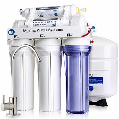 Ultimate Electric Pumped Undersink Reverse Osmosis Water Filtration System  50 GPD for Low Pressure Home 0-30 psi 120V US