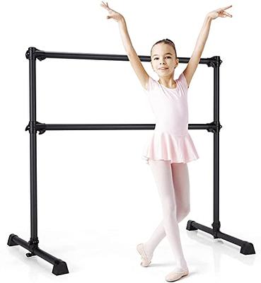 Goplus Double Ballet Barre Bar, Portable 4 FT Freestanding Dancing