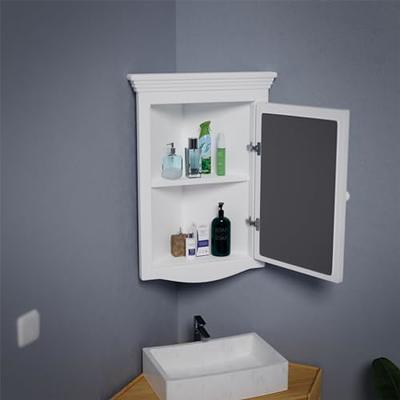 Gymax 14 in. W Cabinet Wall Mount Medicine Cabinet Multifunction