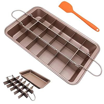 Webake Square Cake Baking Pan 8x8 Inch Silicone Cake Pan Brownie