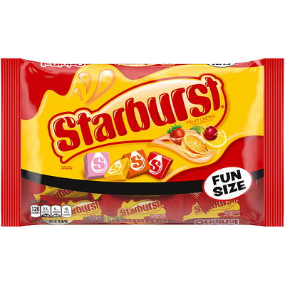 STARBURST Original Mini Fruit Chews Candy, Grab n Go Size Resealable Bag, 8  oz