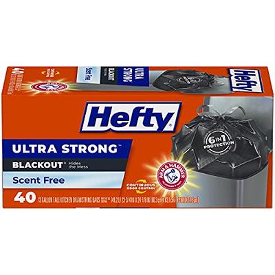 Hefty Ultra Strong Tall Kitchen Trash Bags, Blackout, Unscented, 13 Gallon,  40 Count - Yahoo Shopping