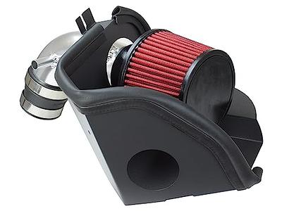 Cold Air Intake System with Heat Shield Kit + Filter Combo Red