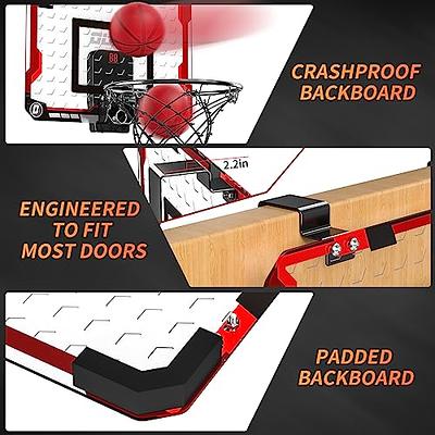 Mini Basketball Hoop with Ball and Breakaway Spring Rim for Over the Door  Play by Hey! Play! 