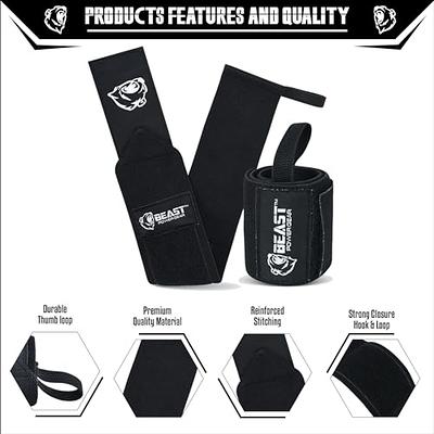 Gymreapers Weightlifting Wrist Wraps (Competition Grade) 18 Professional  Quality Wrist Support with Heavy Duty Thumb Loop