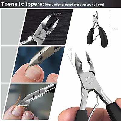 EBEWANLI Toe Nail Clippers 17mm Wide Jaw Opening Toenail Clippers for  Seniors Thick Toenails Curved Nail Cutter and Straight Nail Clipper Set Finger  Nail Clippers Adult