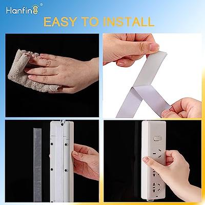 1x4 inch Hook and Loop Strips with Adhesive - 15 Sets Strong Back Adhesive  Fasten Mounting Tape for Home or Office Use Double Sided Strips - Instead  of Holes and Screws Black