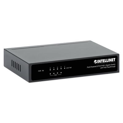 PoE-Powered 8-Port GbE PoE+ Switch w/ PoE Passthrough