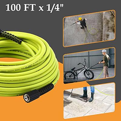 Tool Daily Pressure Washer Whip Hose with Swivel, Hose Reel Connector Hose  for Pressure Washing, 4 FT (3/8 NPT Solid + M22 Female)