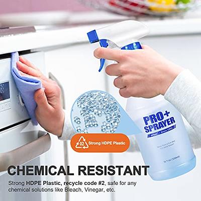 Plastic Spray Bottles 16.9oz/500ml 2 Pack Empty Spray Bottle Heavy Duty  Spraying Bottles Mist/Stream Water Bottle for Cleaning Solutions, Plants,  Pet