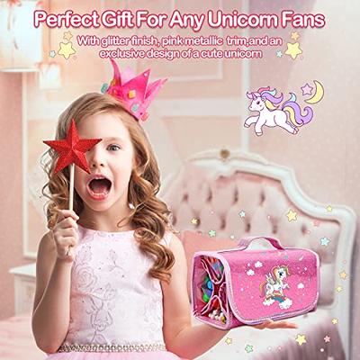  Unicorn Markers Set Gifts for Girls: Coloring Scented Markers  Kit with Unicorns Pencil Case - 66PCS Art School Supplies Drawing Toys Age  - Birthday Christmas Gift for Kids 4 5 6