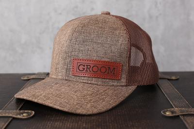 Bronco Custom Trucker Leather Patch Hat Personalized Laser Engraved  Richardson Hats Fathers Day Dad Gift Groomsman Wedding Party Caps - Yahoo  Shopping