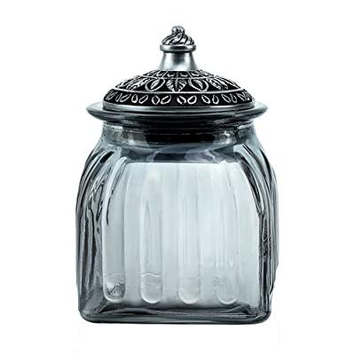 Glass Square Candy Jar with Lid - Medium