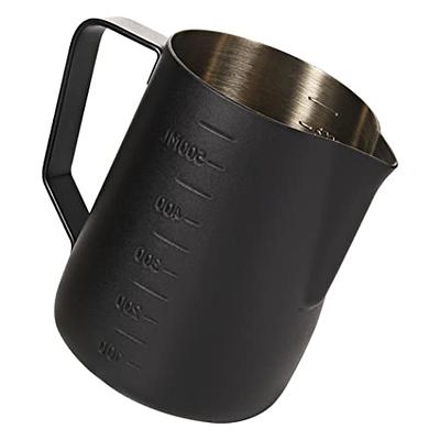 Black Stainless Steel Milk Frothing Jug - 600ml | EspressoWorks