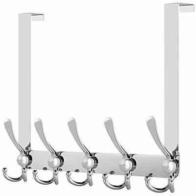 Coat Rack Wall Mounted, 5 Heavy Duty Triple Hooks, Stainless Steel Coat  Hanger Wall Hooks Decorative For Hanging Coats, Robes, Towels, Clothes  Bedroom