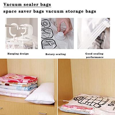 Vacuum Storage Bags,1/5pcs Space Saver Bags Closet Organizers Vacuum Sealer  Bags for Bedding Blankets Clothes Vacuum Seal Bag