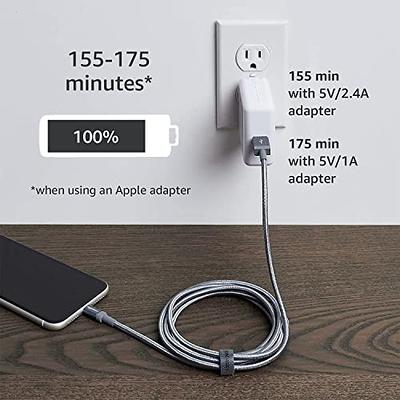 Basics USB-C to Lightning ABS Charger Cable, MFi Certified Charger  for Apple iPhone 14 13 12 11 X Xs Pro, Pro Max, Plus, iPad, 6 Foot, White