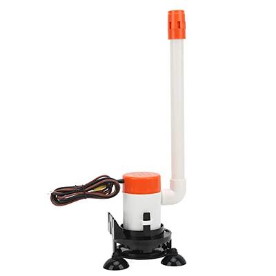 12v 350GPH Livewell Pump,Live Bait Tank Aerator Pump Submersible