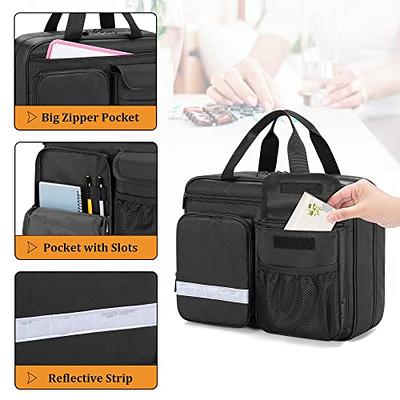 Damero Pill Bottle Organizer, Travel Medicine Bag Medication Organizer  Storage for Pills Bottles and Medical Supplements, Black(Bag ONLY)