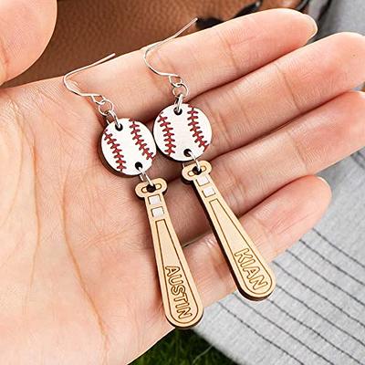  CC Sport Baseball Earrings - Silver : Sports & Outdoors