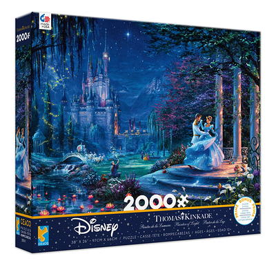 Ceaco 2000-Piece Thomas Kinkade Disney Cinderella Dancing Interlocking  Jigsaw Puzzle - Yahoo Shopping