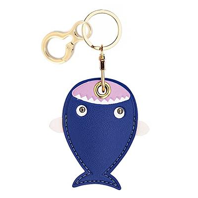 TUCCH AirTag Keychain for Apple AirTag, Protective PU Leather AirTags Case  Tracker Cover with Key Ring for Air Tag, AirTag Dog Collar Holder