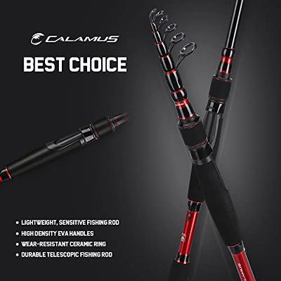 Calamus T1 Telescopic Fishing Rod and Reel Combo, Fishing Gear Set with  Fishing Line, Fishing Lures Kit& Accessories and Carrier Bag for Saltwater  Freshwater-Spinning 7'0''- Moderate Fast-Medium Heavy - Yahoo Shopping