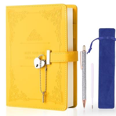 Adorezyp Journal for Men and Boys ,A5 Dotted Hardcover Notebook Secret Journal with Lock 240 Pages Waterproof Girls, Combination