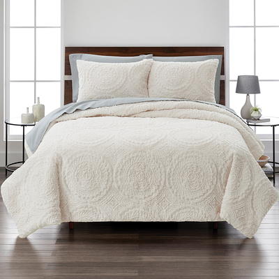 Emma Faux Fur Comforter Set, Lush Decor