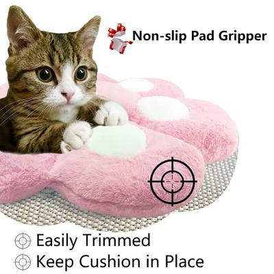 Cute Cat Paw Plush Chair Cushion Child Seat Cushion Sofa Back Pillow Mat  Home