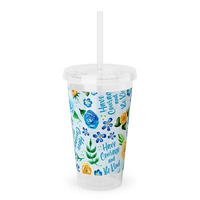 Contigo Kids' Leighton Tritan 14oz Tumbler Blue Poppy Coral with Narwhals