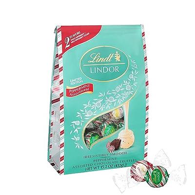 Lindt Lindor Sea Salt Milk Chocolate Candy Truffles, 8.5 oz. Bag