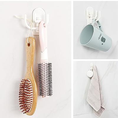 Adhesive Towel Hooks - Self Adhesive Robe Hooks Home Coat Hook Bathroom  Hooks Stick on Wall 1/4/6/12Pack