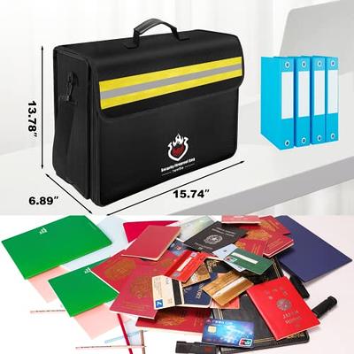 Tamfile 4200°F Document Organizer Bag, Fireproof Safe Money Bag, File  Organizer Bag, Portable Filing Storage with Strap, with Multi-Layer Storage  and Classification System, 17”x12.5”x7.2” - Yahoo Shopping