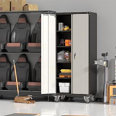 GangMei Metal Storage Cabinet with Lock,Garage Storage Cabinet