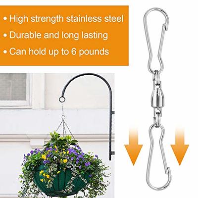 Dual Swivel Hook Clips, Dual Hanging Hooks For Wind Chimes Crystal