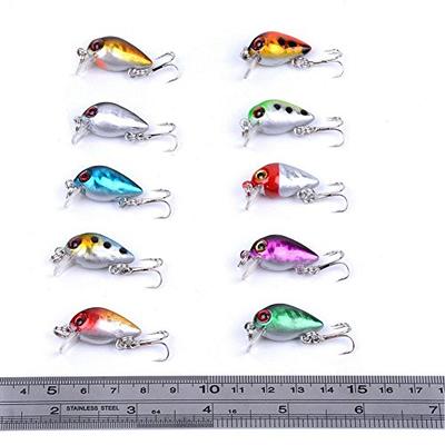 GOANDO Fishing Lures Fishing Gear Tackle Box Fishing Attractants for Bass Trout Salmon Fishing Accessories Including Spoon Lures Soft Plastic Worms